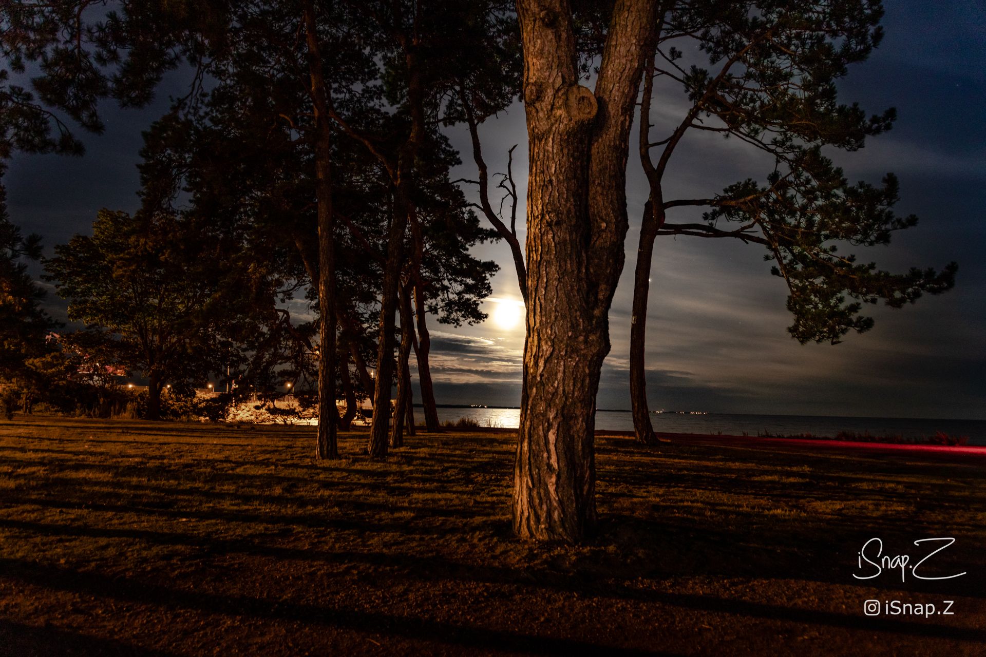 Night view in Kalmar, Sweden